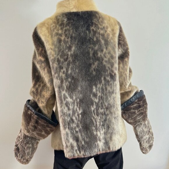 Genuine Sealskin Winter Coat and Mits Chevron Fur Seal Vintage Unisex Canada - Picture 16 of 16